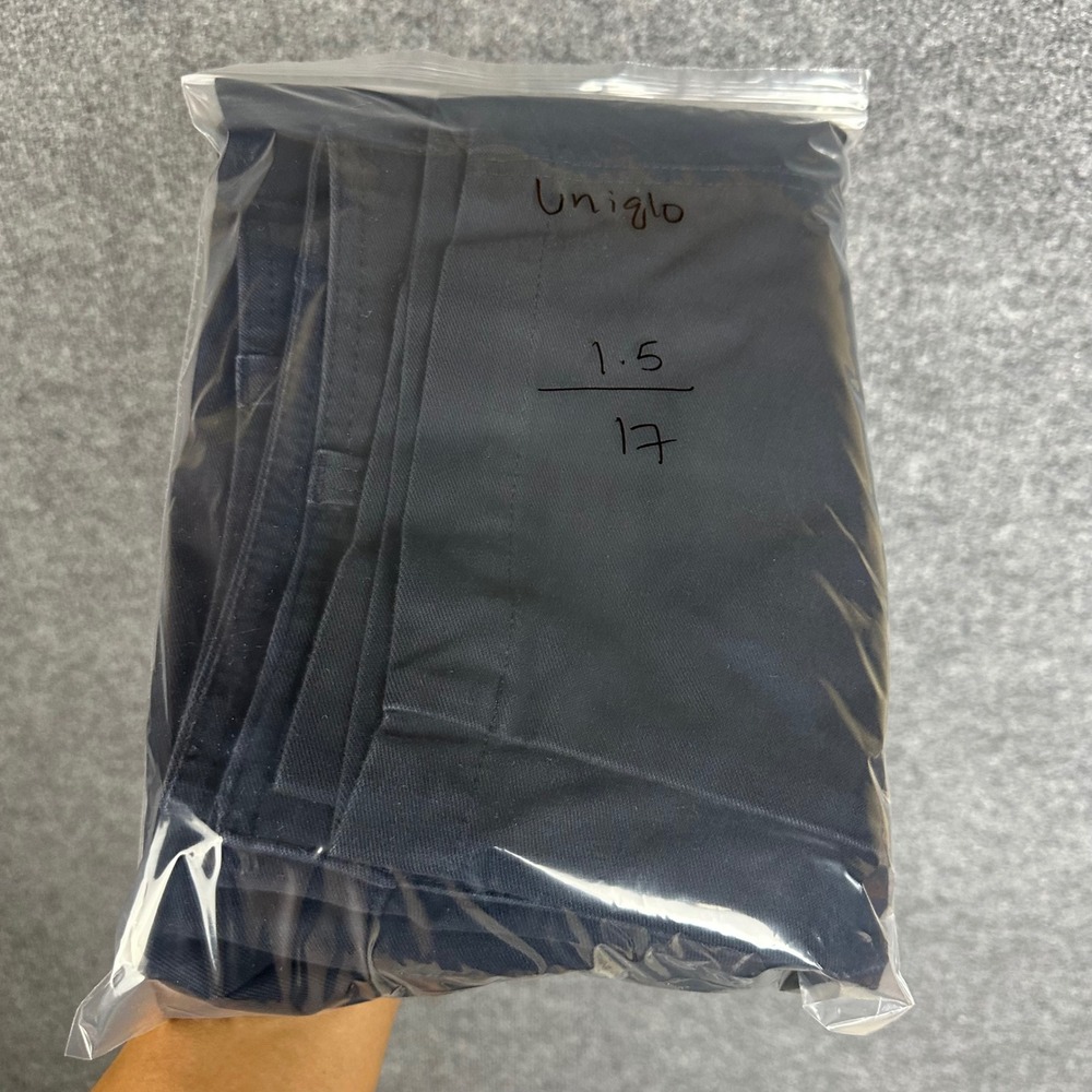 Uniqlo Wide Fit Chino barrel leg Pants women 12 Recycled Cotton Blend - Picture 10 of 10